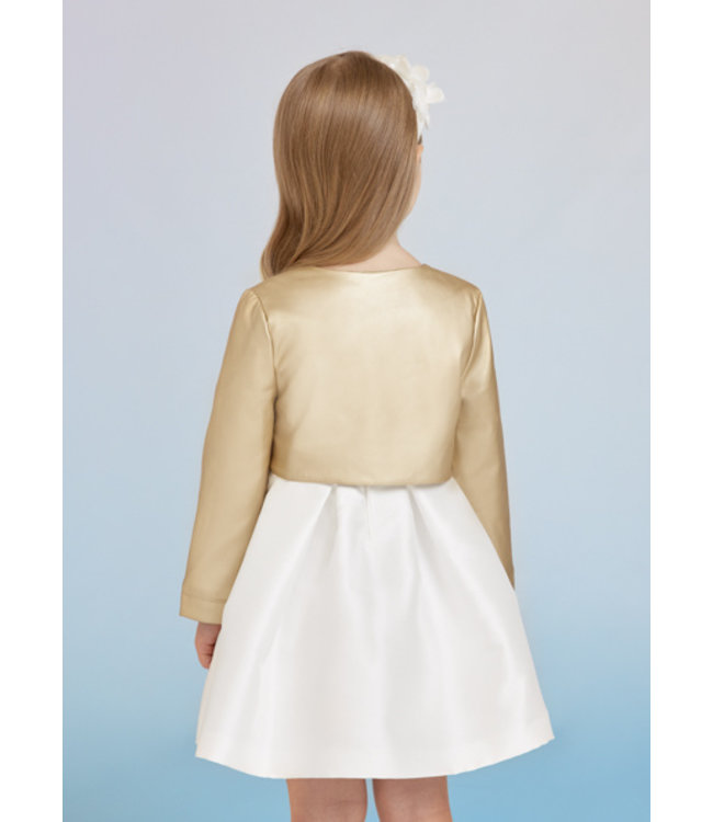 Abel & Lula Meisjes bolero ruffel - Champagne