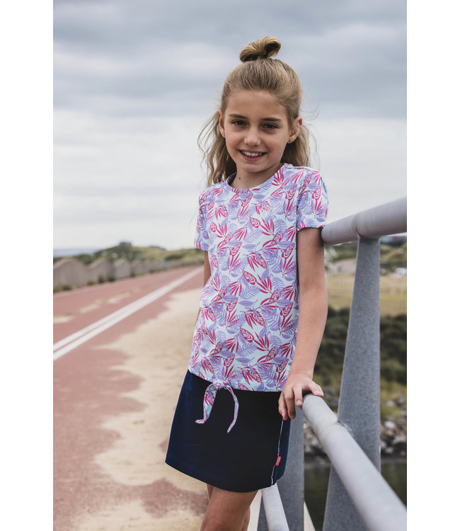 Tygo & Vito Meisjes sweat rok - Navy blauw