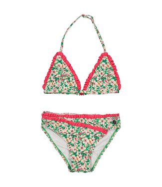 Quapi Meisjes bikini - Vimke - AOP Groen bloemen