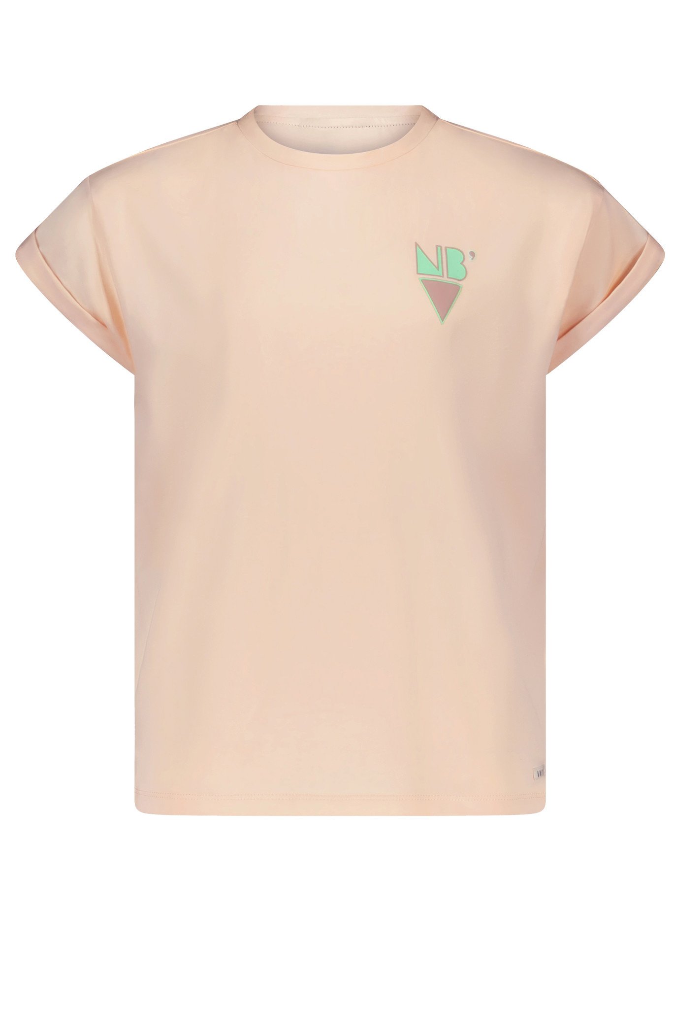 NoBell meiden t-shirt Kasis print Love Peace Rosy Sand