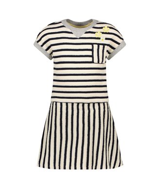 Like Flo Meisjes jurk - Navy blauw