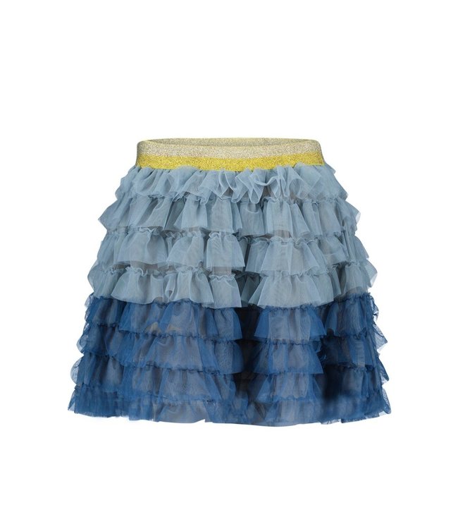 Like Flo Meisjes rok ruffel - Ice blauw