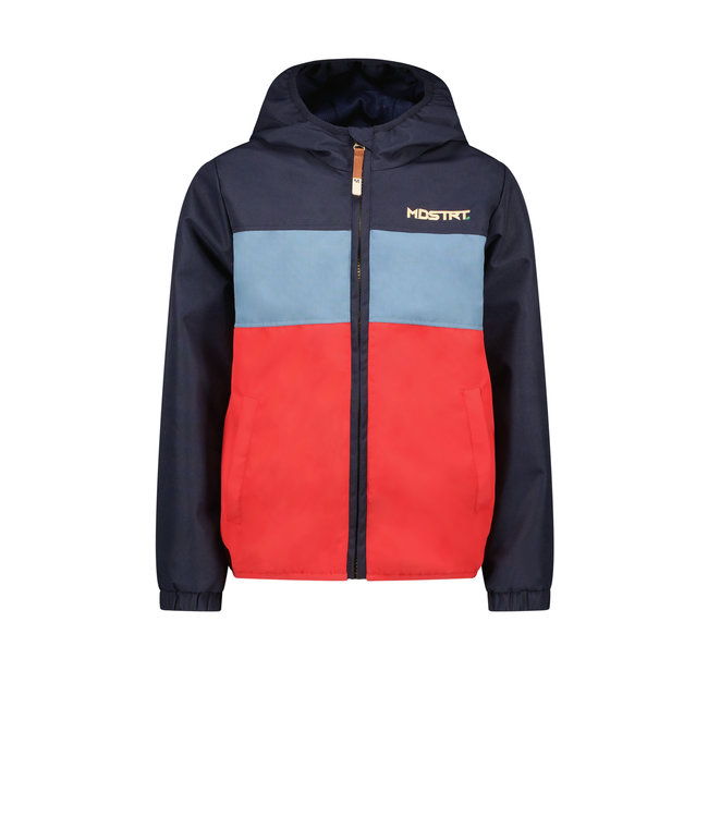 Moodstreet Jongens zomerjas colorblock - Navy blauw