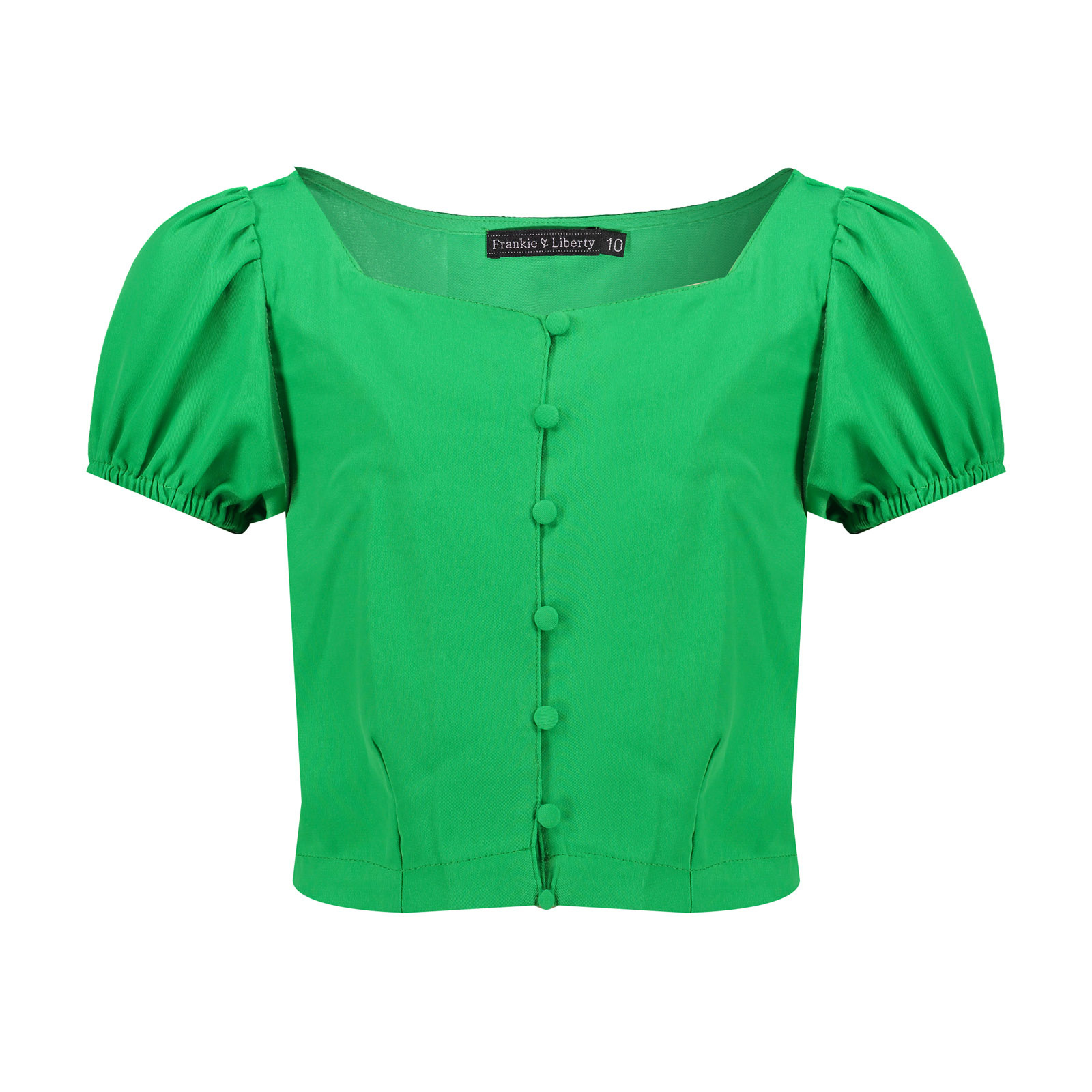 Meisjes blouse - Hetty - Fern groen