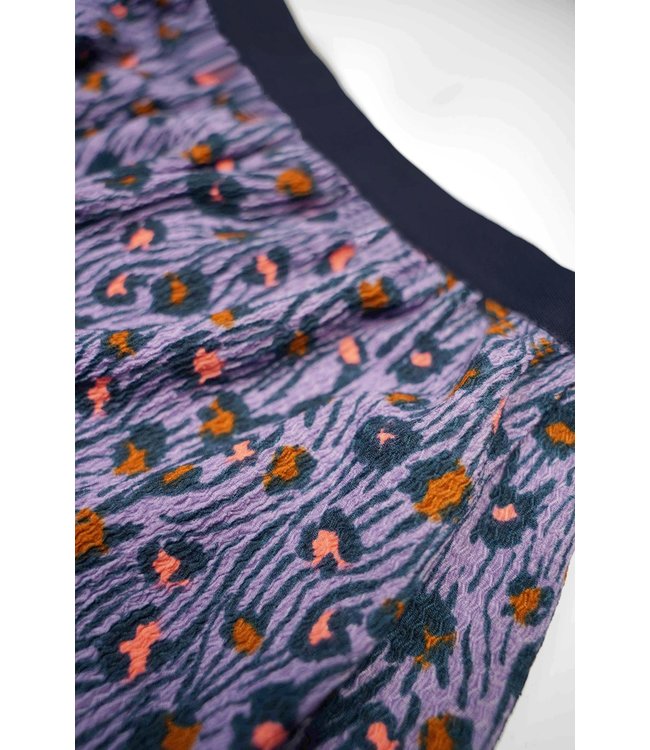 B.Nosy Meisjes culotte broek - Joyful lilac leo AOP