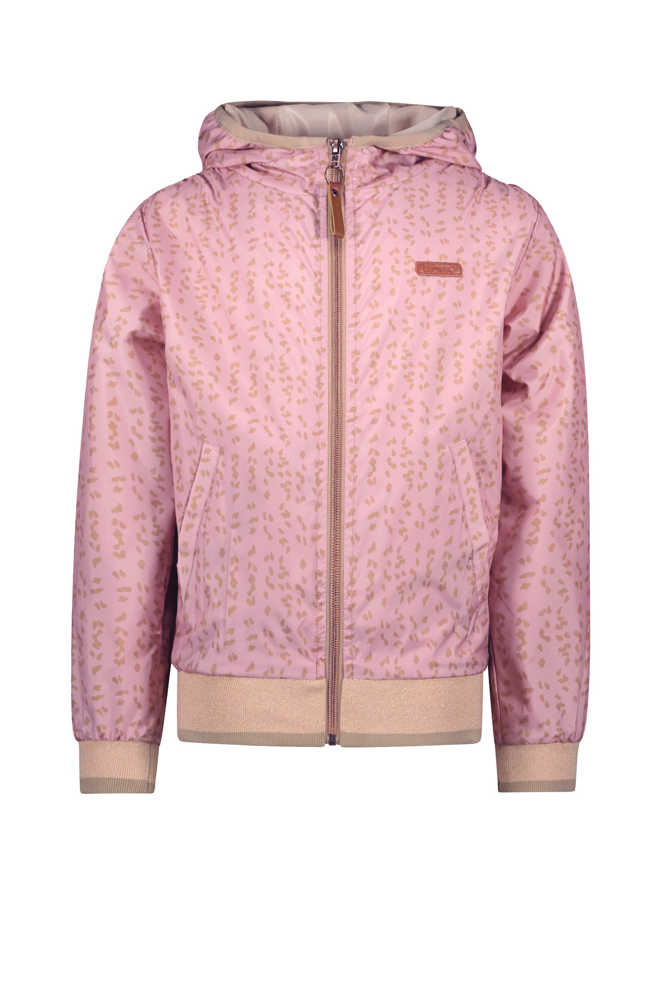 Voor een dagje uit belofte gips NoNo - Meisjes zomerjas met capuchon - Becky - Vintage roze -  merkmeisjeskleding.nl
