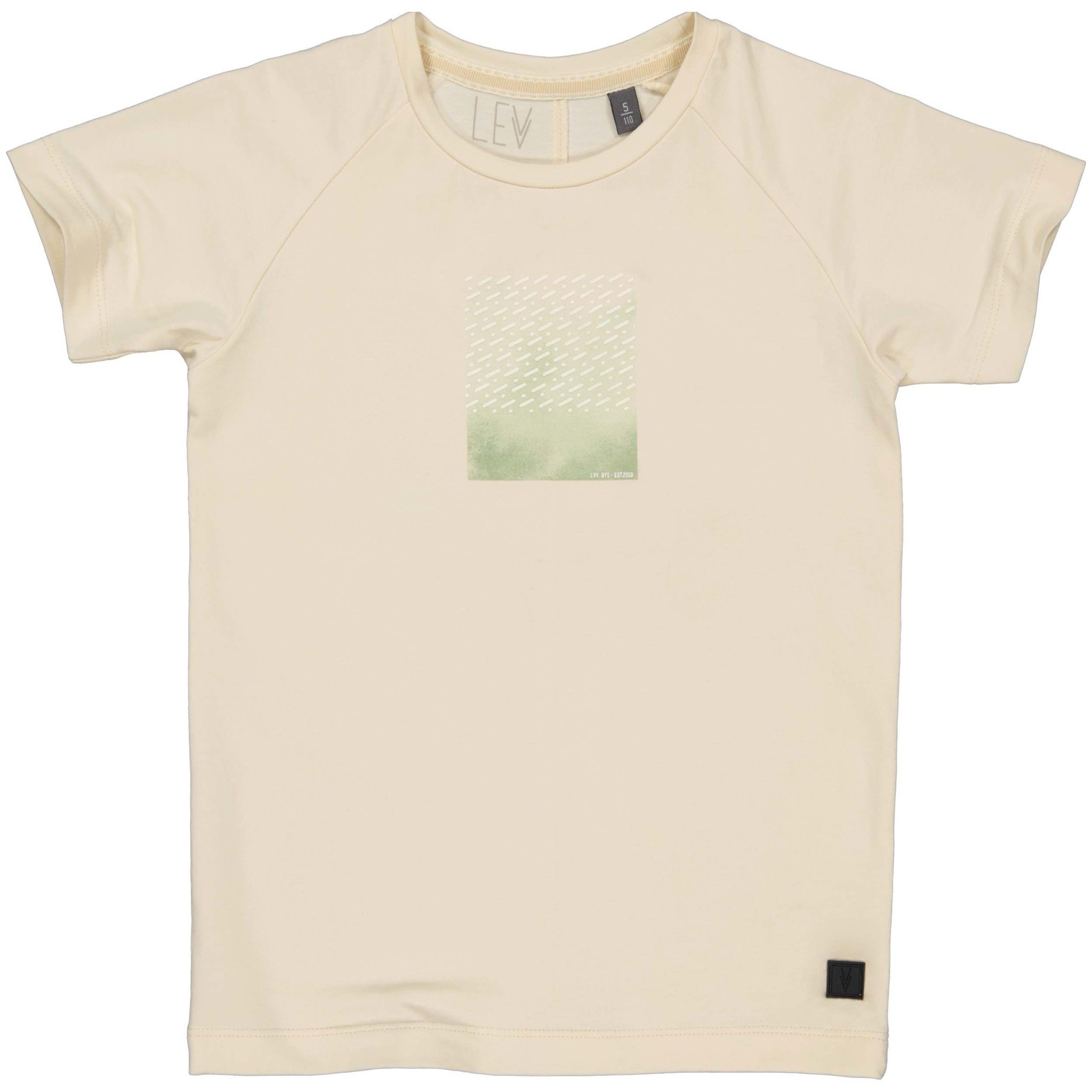 LEVV Little Jongens t-shirt - Ediz - Off wit