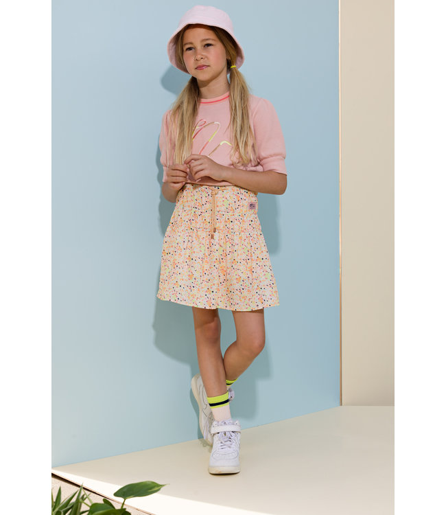 NoNo Meisjes rok - Nellie - Sour lime