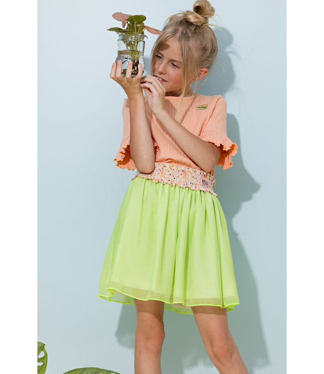 NoNo Meisjes rok - Noba - Sour lime