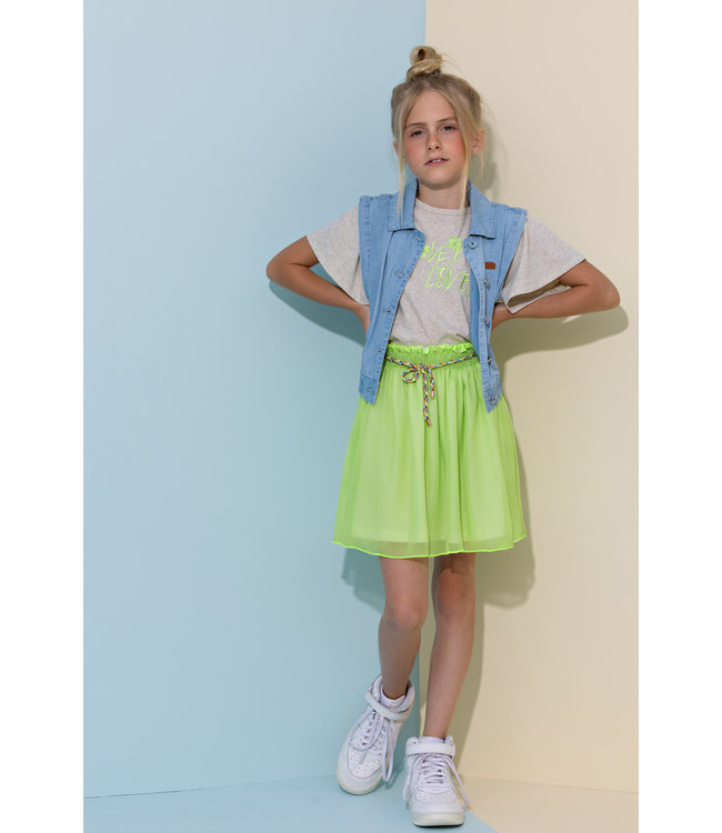 NoNo Meisjes rok - Noba - Sour lime