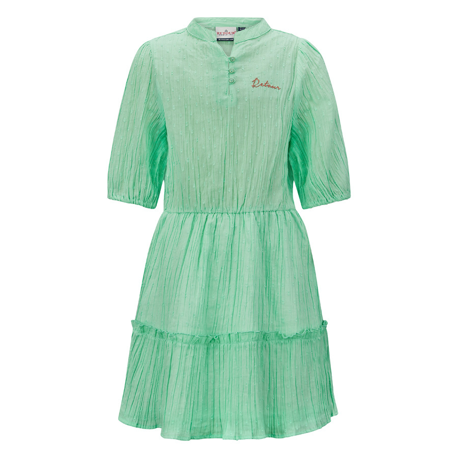 Retour Jeans Meisjes jurk Imke Lente groen