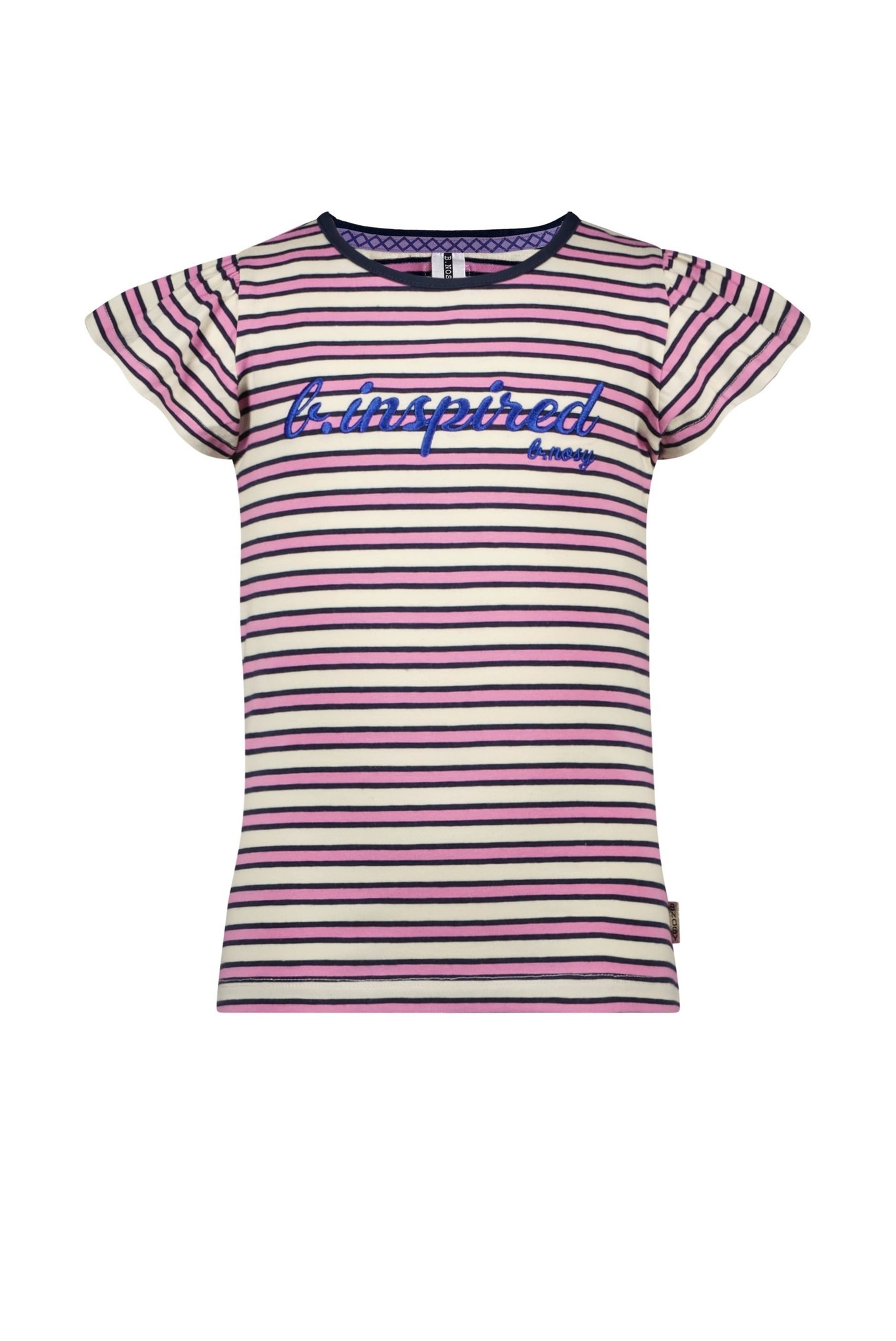 B.Nosy Meisjes t-shirt - Inspiring streep