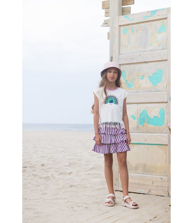 B.Nosy Meisjes rok 3-laags - Inspiring streep