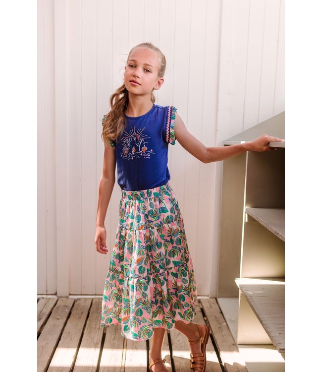 B.Nosy Meisjes rok midi - Sunkissed AOP