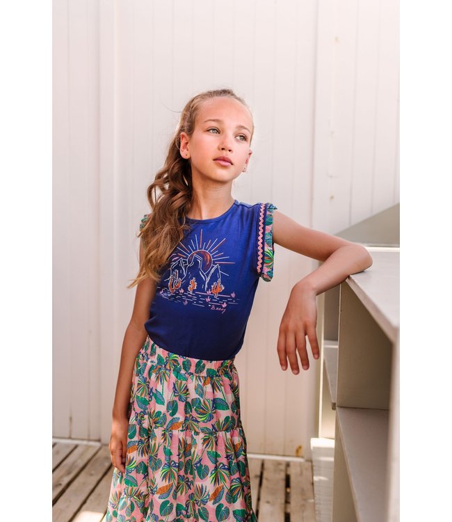 B.Nosy Meisjes rok midi - Sunkissed AOP