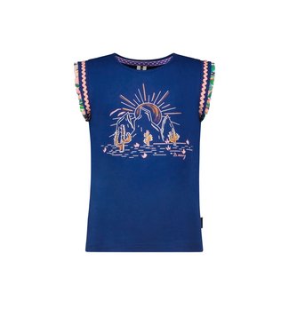 B.Nosy Meisjes t-shirt - Lake blauw