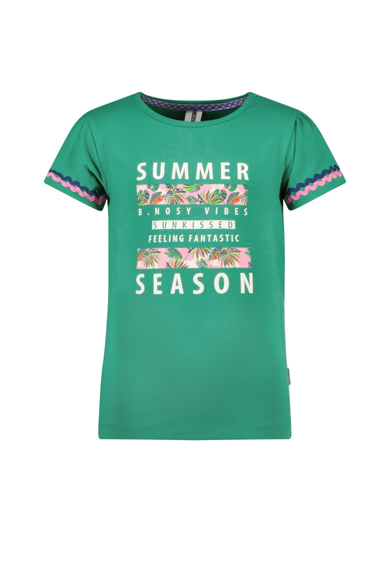 B.Nosy - T-Shirt Sylke - Basil Green - Maat 110