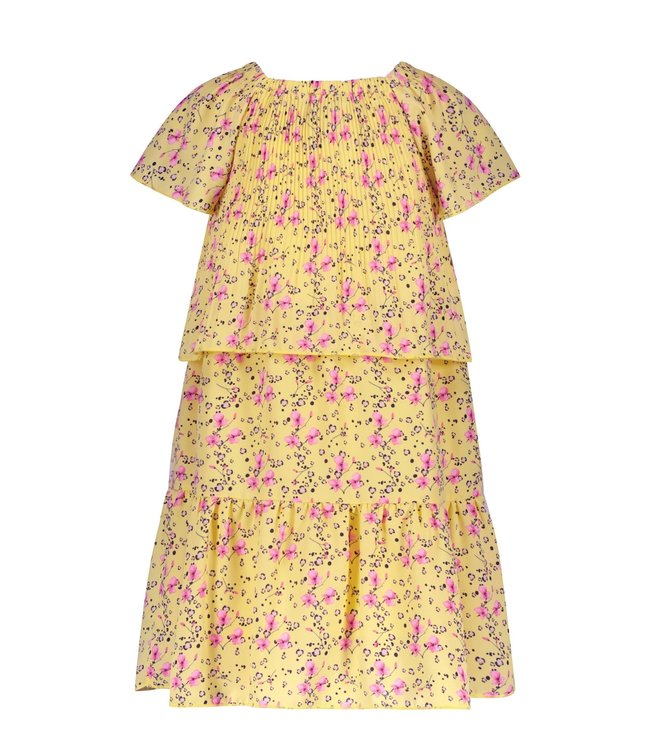 NoNo Meisjes jurk - Mill - Lemon drop