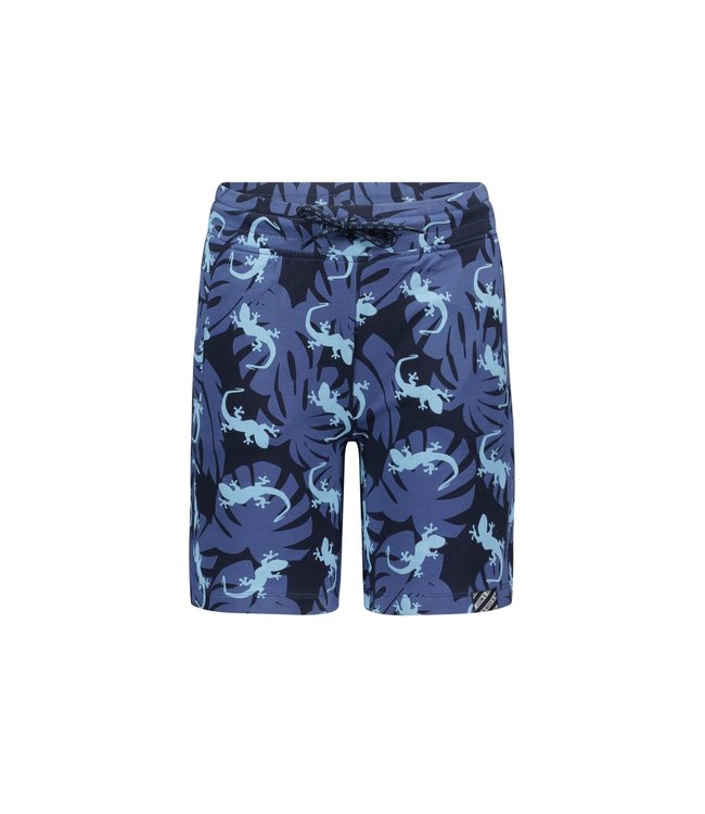 B.Nosy Jongens sweat short - Gecko blauw AOP