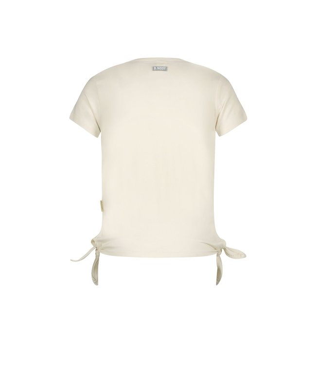 B.Nosy Meisjes t-shirt met knoop - Cotton