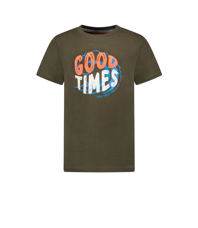 Tygo & Vito Jongens t-shirt Good times - Army