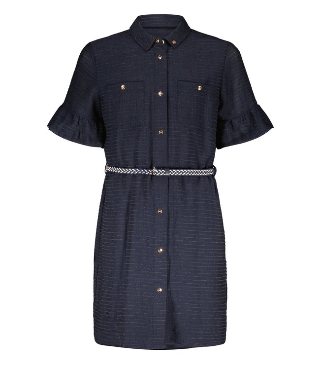 NoBell Meisjes jurk - Masa - Navy blauw