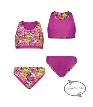 B.Nosy Meisjes bikini reversibel sportief - Dazzling AOP