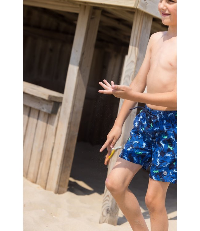 B.Nosy Jongens zwembroek - Gecko blauw AOP