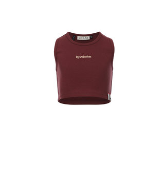 LOOXS 10sixteen Meisjes crop top rib - Plum