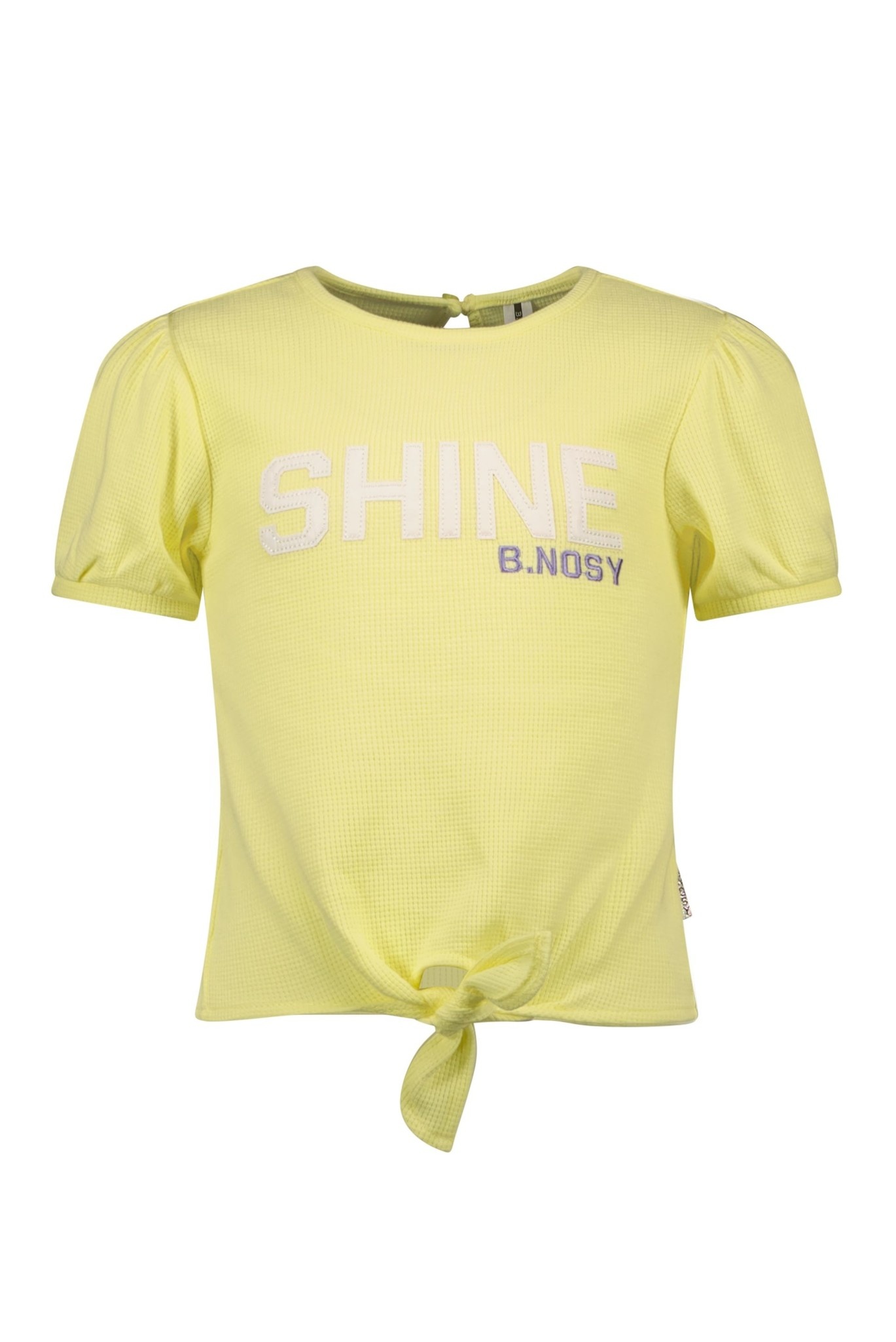 B.Nosy Meisjes t-shirt met knoop - Fairy geel