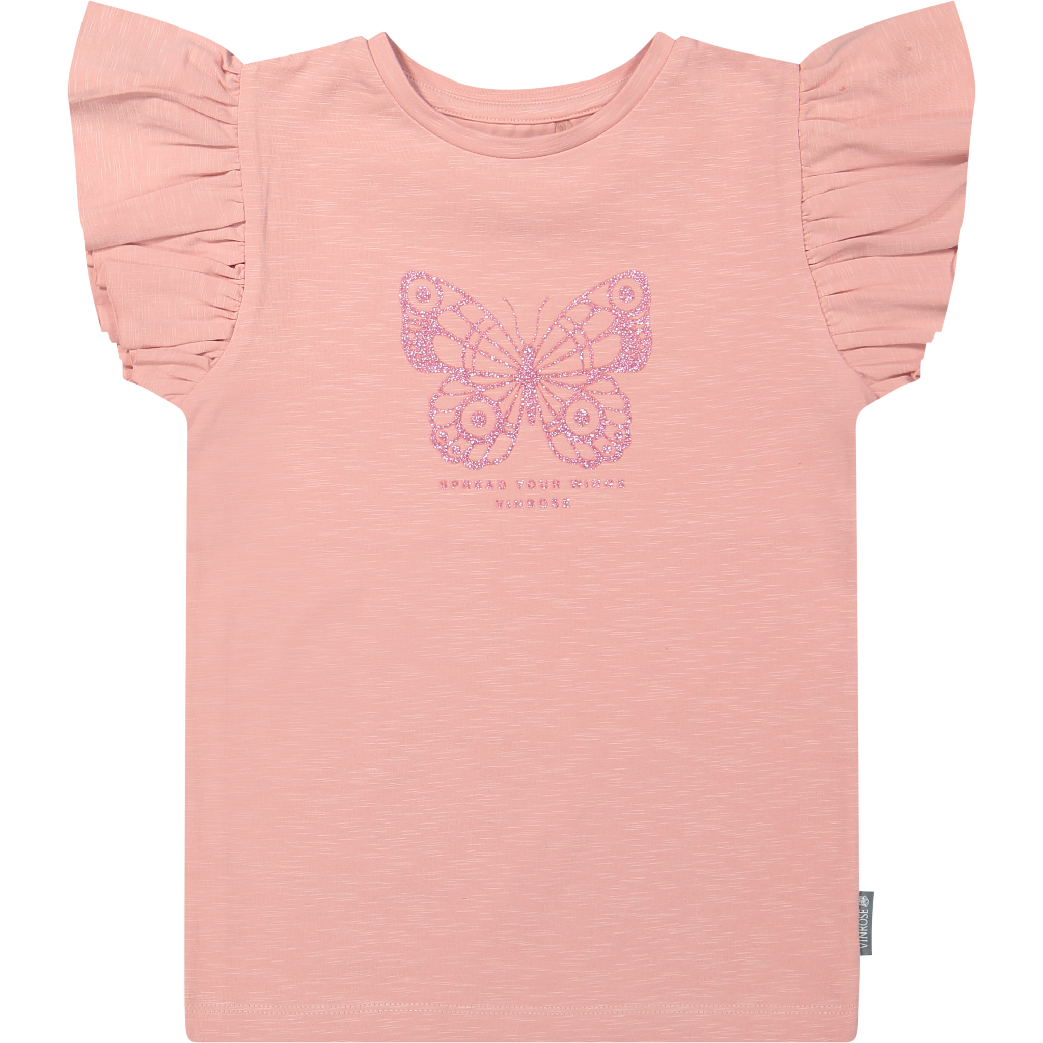 Meisjes t-shirt - Bridal roze - maat 146/152