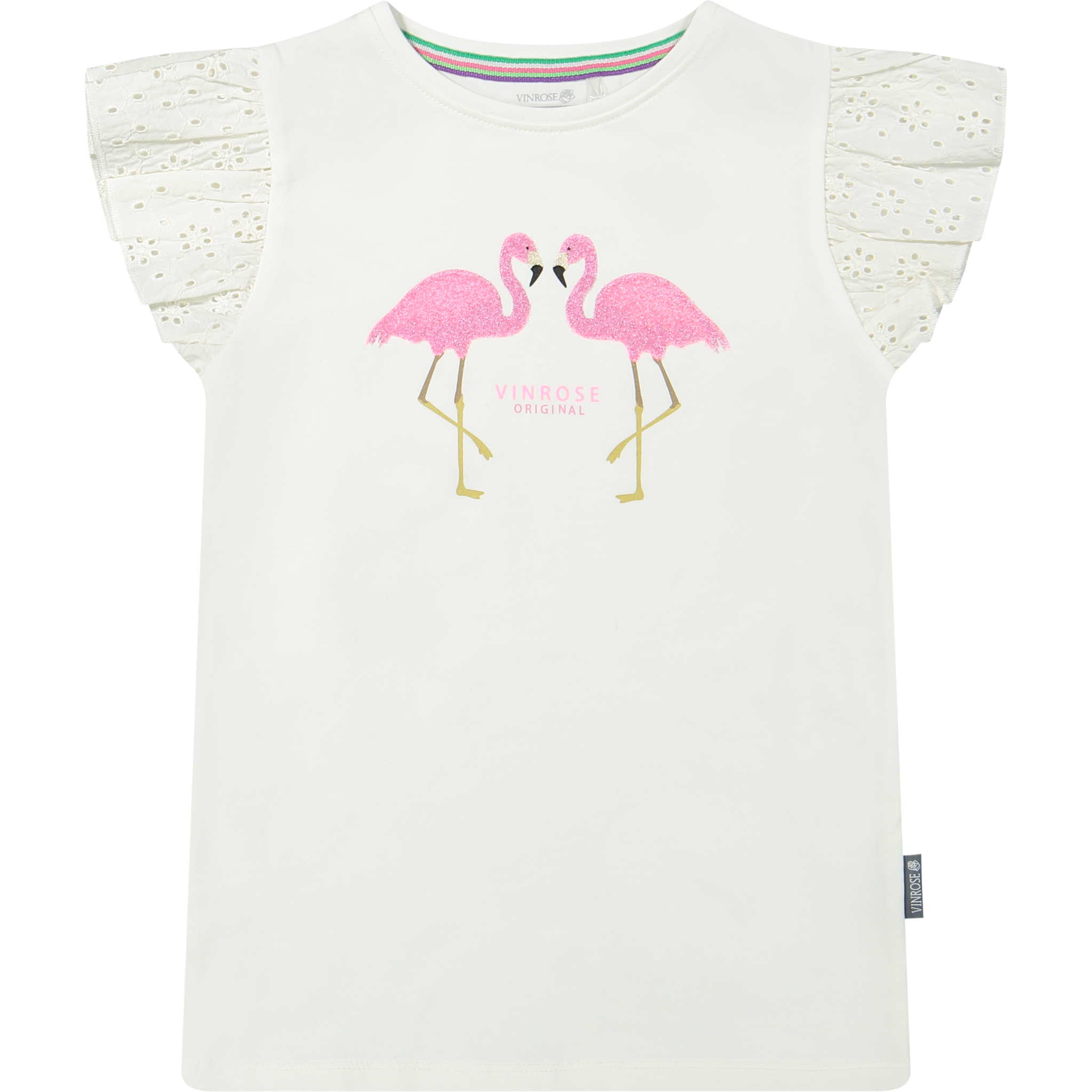 Vinrose Meisjes t-shirt - Egret