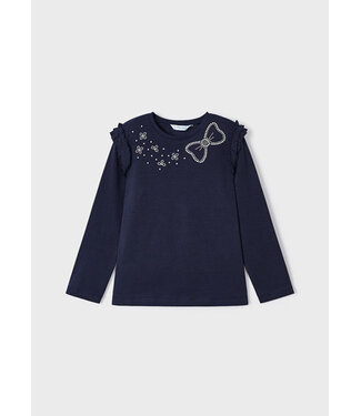 Mayoral Meisjes shirt - Navy blauw