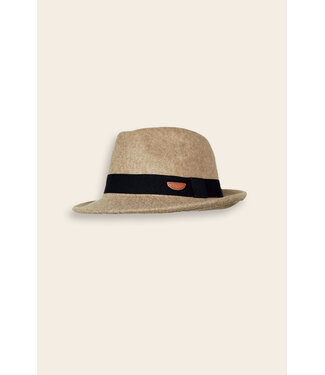 NoNo Meisjes muts - Fedora - Beige goud