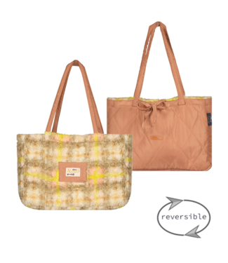 NoNo Meisjes tas reversbiel - Twistote - Taupe