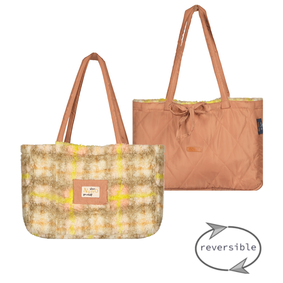 Meisjes tas reversbiel - Twistote - Taupe