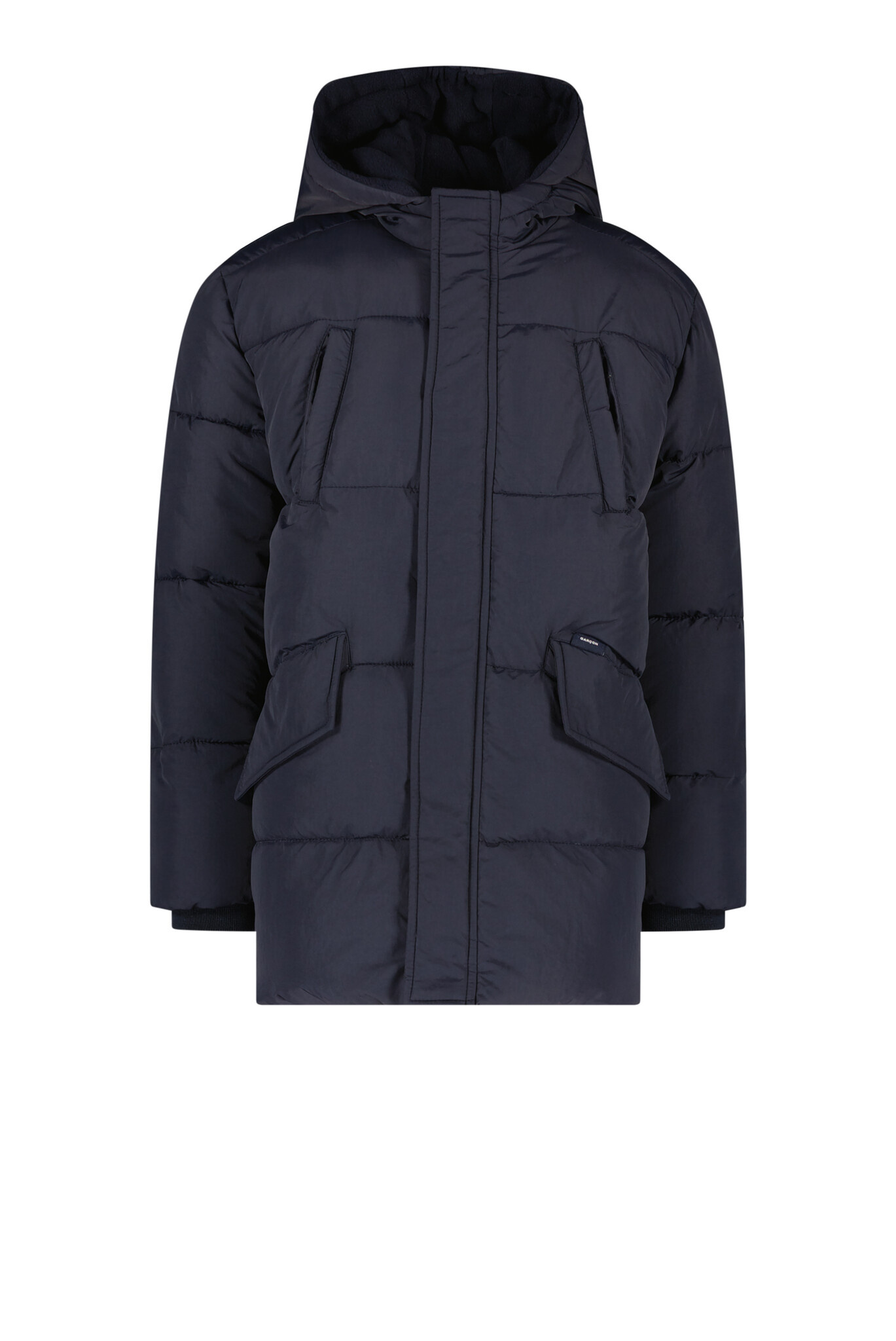 Jongens winterjas puffer parka - Bikkel - Navy blauw