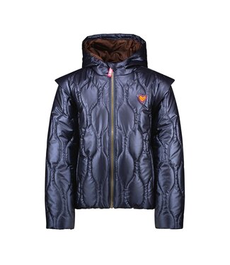 B.Nosy Meisjes winterjas gewatteerd - Navy blauw