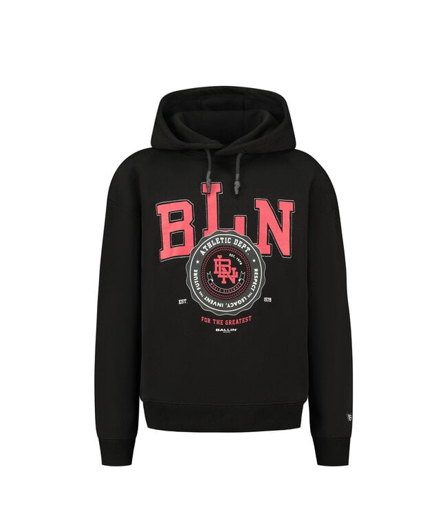 Ballin Jongens hoodie met artwork - Zwart