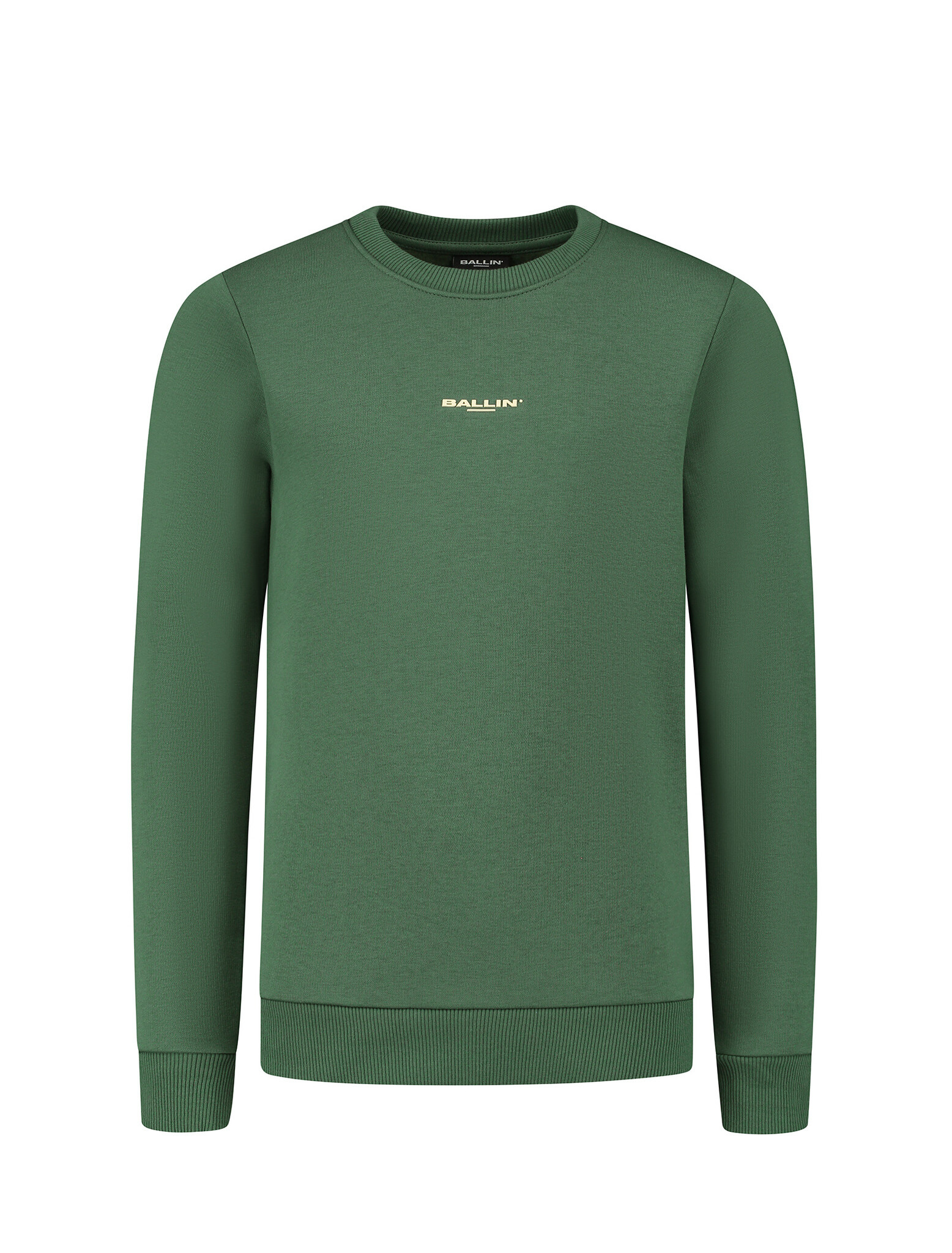 Ballin Jongens sweater met logo en artwork - Bos groen