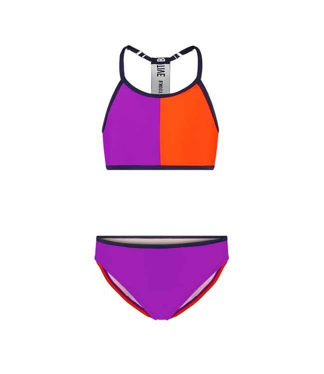B.Nosy Meisjes bikini sportief AOP - Electric grape