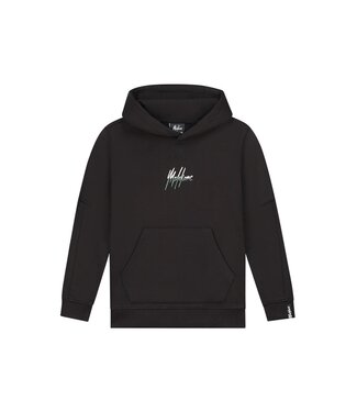 Malelions Hoodie Split essentials - Zwart / Donker groen