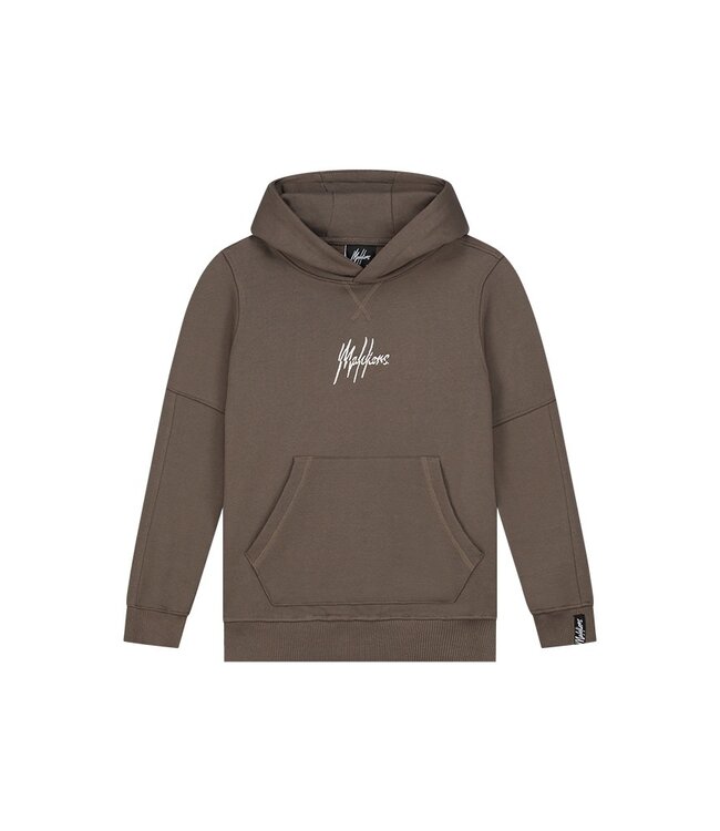 Malelions Hoodie Split essentials - Bruin / Beige