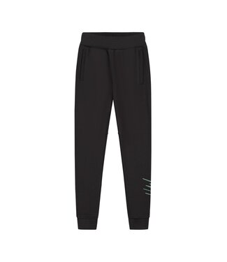 Malelions Broek Split essentials - Zwart / Donker groen