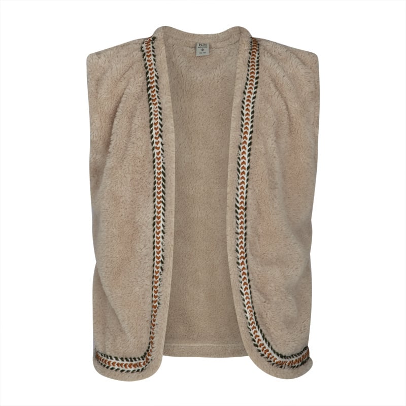 KIEstone Meisjes gilet - Madelon - Zand