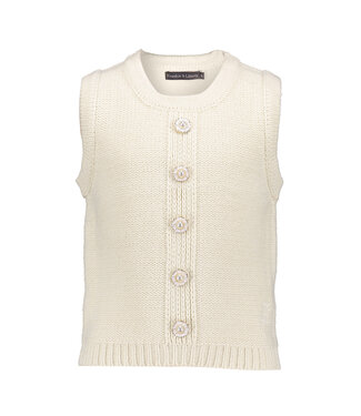 Frankie & Liberty Meisjes gilet gebreid - Kara - Zand