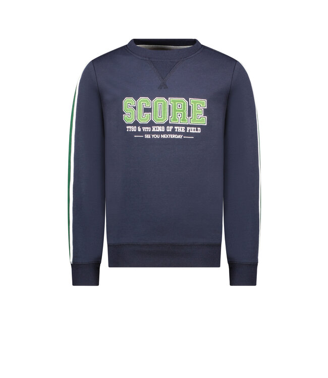 Tygo & Vito Jongens sweater - Sam - Navy blauw