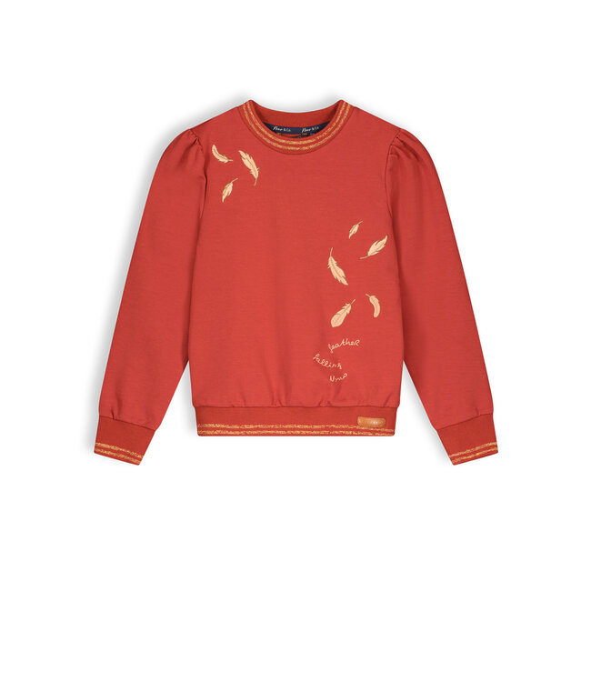 NoNo Meisjes sweater - Kate - Samba rood