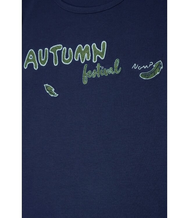 NoNo Meisjes shirt - Koss - Navy blauw