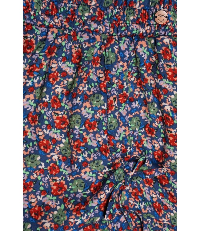 NoNo Meisjes rok floral - Nadia - Ensign blauw